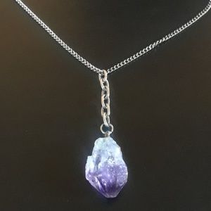Raw Amethyst Neclace